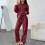 Women's two-piece tracksuit set: oversized hoodie-Black L 5