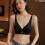 Woman Seamlessly Bras Not Restrictive Spandex Bralette-Black S 6