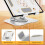 AntiSlip Rotating Desktop Stand For 4.7-13inch Tablets-White 6