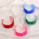 Sparkling Oversized Bowknot Resin Bangle Opening Wristband-Red 6