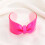 Sparkling Oversized Bowknot Resin Bangle Opening Wristband-Red 5