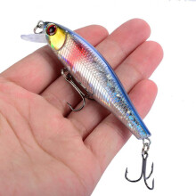 3 Stück 8,5 cm Sinkende Crankbaits mit dreifachem Haken, ABS Hartbait
