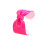 Sparkling Oversized Bowknot Resin Bangle Opening Wristband-Pink 1