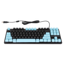 Leichtes 87-Tasten mechanisches RGB-Keyboard für Desktop & Laptop, Schwarz/Blau