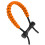 Orange Nylon Bow Wrist Sling for Training & Exercise, 87g Adjustable 12