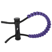 Compound Bow Wrist Strap in Purple - Braided Cord Adjustable for Training