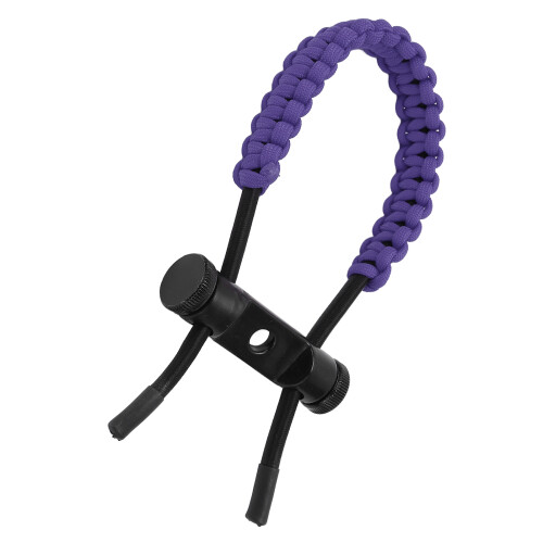 Compound Bow Wrist Strap in Purple - Braided Cord Adjustable for Training 2