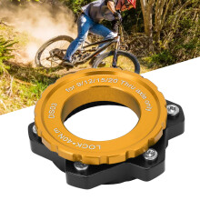 Bike Hub Centrelock zu 6-Bolt Umrüstadapter Lockring Aluminiumlegierung Gold