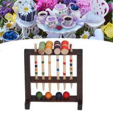 Set croquet in legno in scala 1:12 6,4x5,1 cm betulla