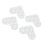 4er-Pack doppelseitiges Teppichklebeband, 4