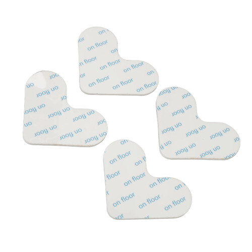 4er-Pack doppelseitiges Teppichklebeband, 1