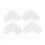 4er-Pack doppelseitiges Teppichklebeband, 9