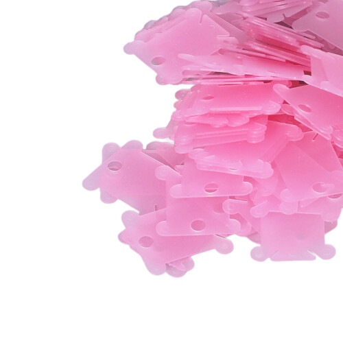 Bobina plástica de hilo dental 200 piezas rosa compacta 2