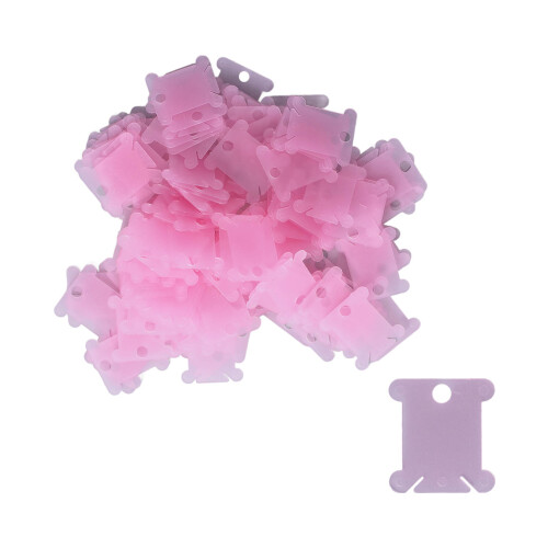 Bobina plástica de hilo dental 200 piezas rosa compacta 1