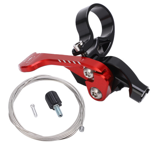 Bicycle Lifting Seat Post Controller, Aluminum, Black/Red, 22mm 1