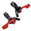 Bicycle Lifting Seat Post Controller, Aluminum, Black/Red, 22mm 12