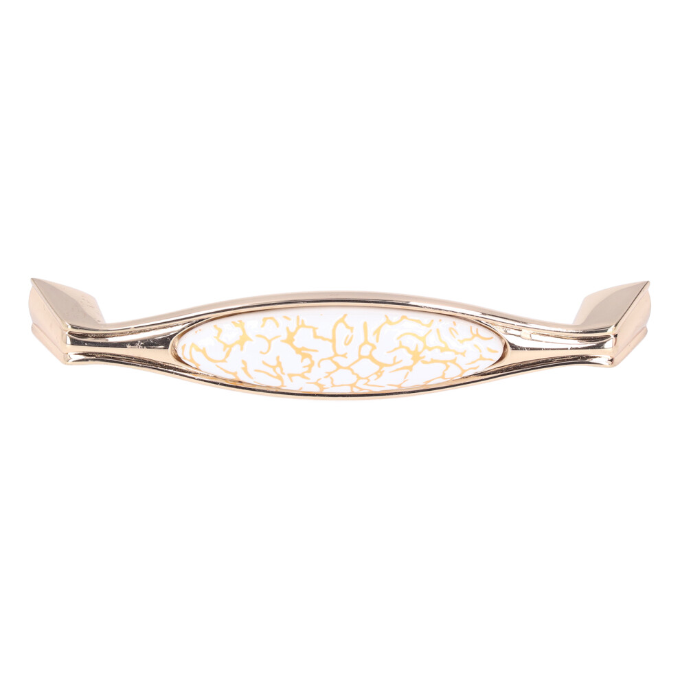 Nordic Golden Zinc Alloy Ceramic Handle 1830C-60-128 For Cabinets Wardrobes 5091357927268