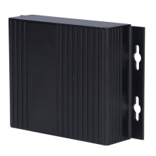 Boîte électronique en aluminium noir mat 36x147x100mm