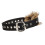Plush Leather Comfortable Waist Belt Unique Styles-Black 1
