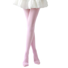 Footed Dance Pantyhose Ballet Tights Leggings Elasticity-Pink S
