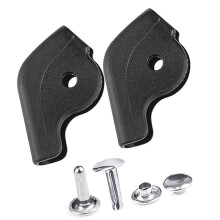 Reusable Reinforced Shoe Edge Protectors Plate with-Black