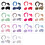 Gentle Stretchy Headbands Set Adjustable NonSlip-Leopard white 2