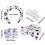 Gentle Stretchy Headbands Set Adjustable NonSlip-Leopard white 4