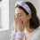 Gentle Stretchy Headbands Set Adjustable NonSlip-Leopard white 7