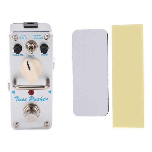 Pedale Overdrive analogico argento 9V modalità Boost 1