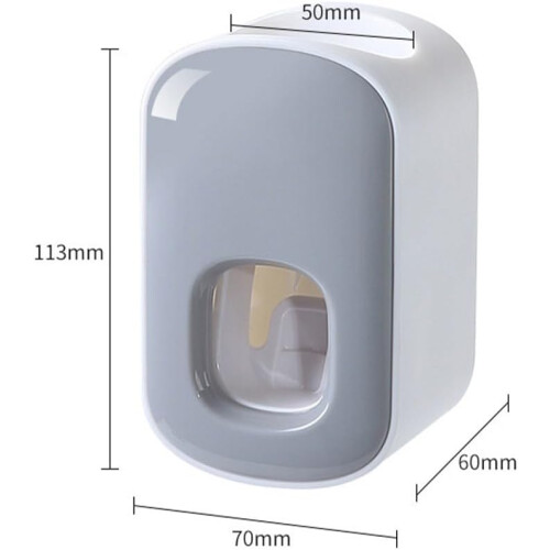 Toothpaste Squeezer Wall-Mounted Grey For Bathroom Organization 1