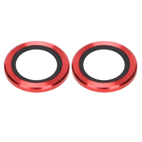 Verre trempé protecteur d'objectif rouge pour iPhone 13 Mini 2