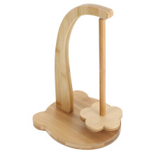 Wood Yarn Holder For Crocheting And Knitting, Ball Holder And Bobbin Winder, Natural Wood Finish, Fits Standard Yarn Balls