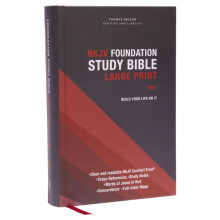 NKJV Foundation Study Bible Large Print Hardcover Red Letter Comfort P