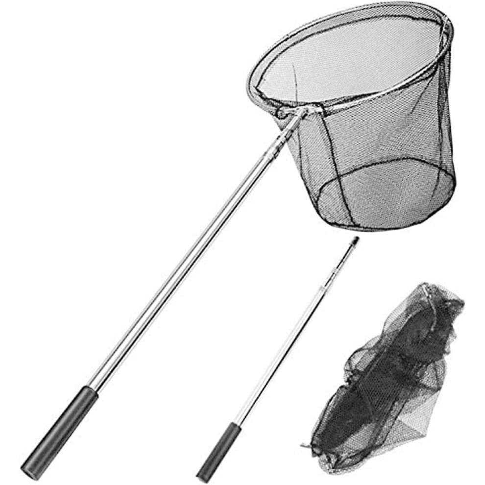 Kikidex (As Show, One Size) 180Cm Landing Net/Fishing Nets Foldable Retractable Telescopic Aluminum Alloy Fishing Pole
