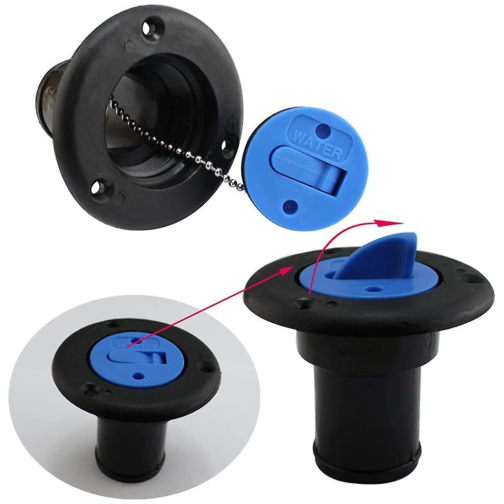 Kikidex (As Show, One Size) Rv Water Tank Cap, 1/2" Fresh Water Fill Hatch Fill Water Tank For Rv, Trailer, Caravan, 38Mm