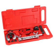 10Pcs Flaring Tool Kit with Double/Single Dies, 7 Sizes for Automotive Brake Lines