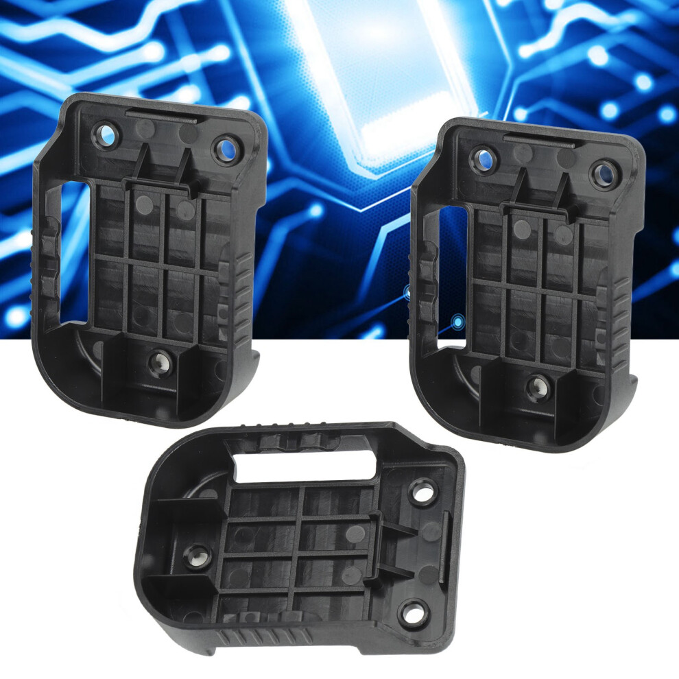10Pcs Battery Mount Holder Rack For 18V Lithium Power Tool Batteries, Black 8791357935740