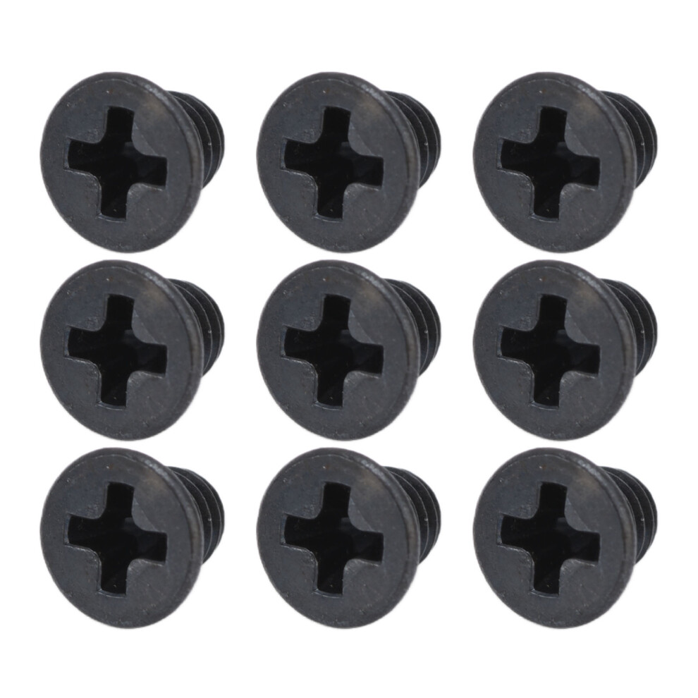 Complete Set Of 50 M3x4 Black Galvanized Countersunk Cross Screws Din 965 7891357936479