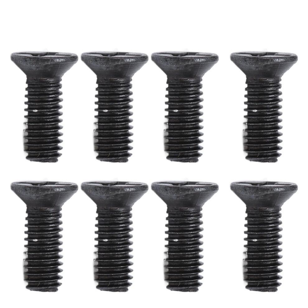 50Pcs M3x8 Black Galvanized Countersunk Cross Screws Din 965 8051357936544