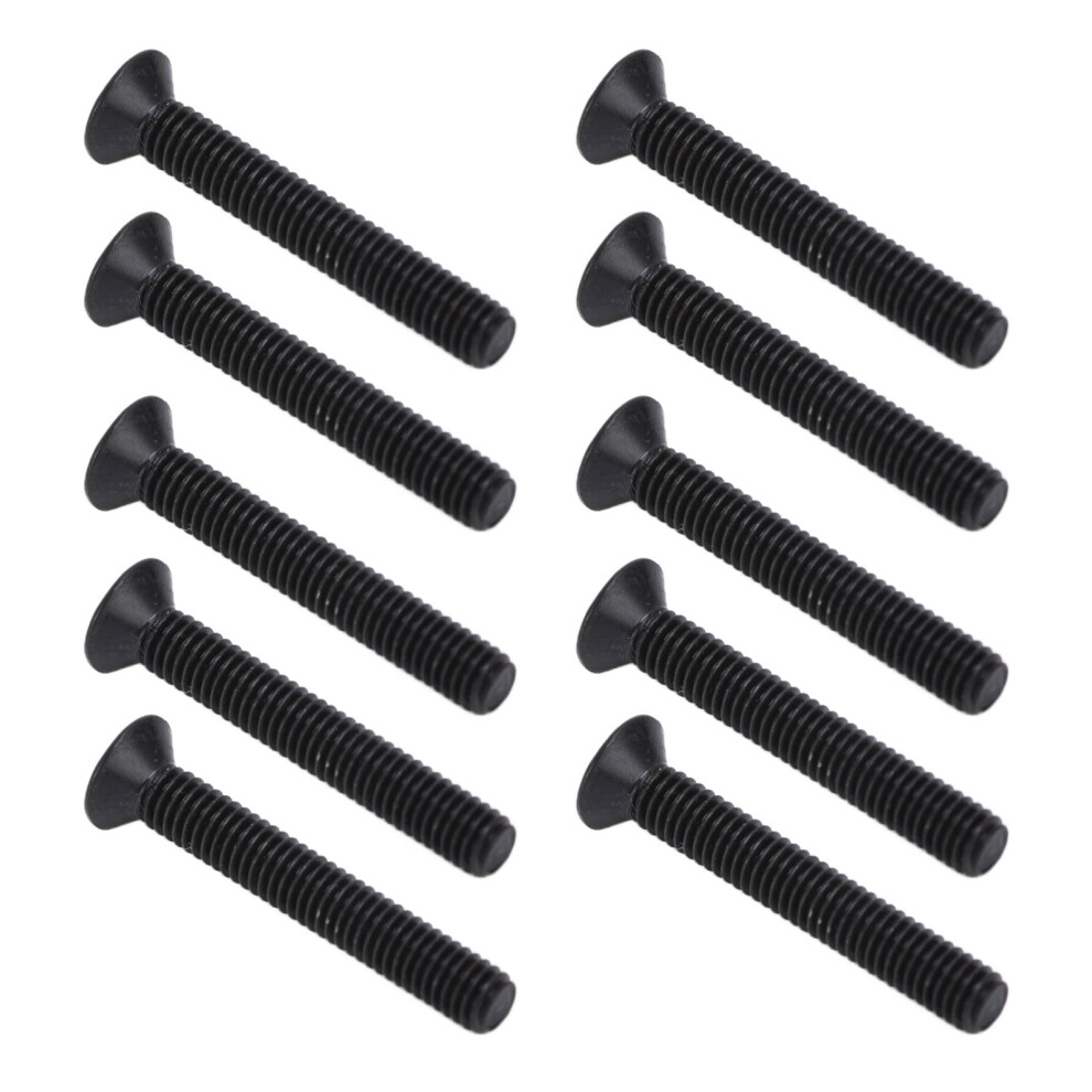 50Pcs M3x20 Black Galvanized Countersunk Cross Screws Din 965 7681357936513