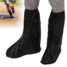 Regen-Schuheüberzüge Wasserdichte Überstiefel Schnee Rutschfest Schwarz 3XL