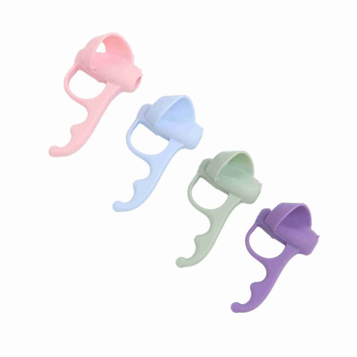 Kinder-Silikon-Schreibgriff, 4 Farben, 6,5x4cm, Schule Büro