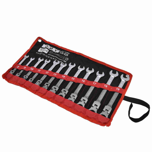 12-teiliges Ratschenschlüssel-Set, metrische 2