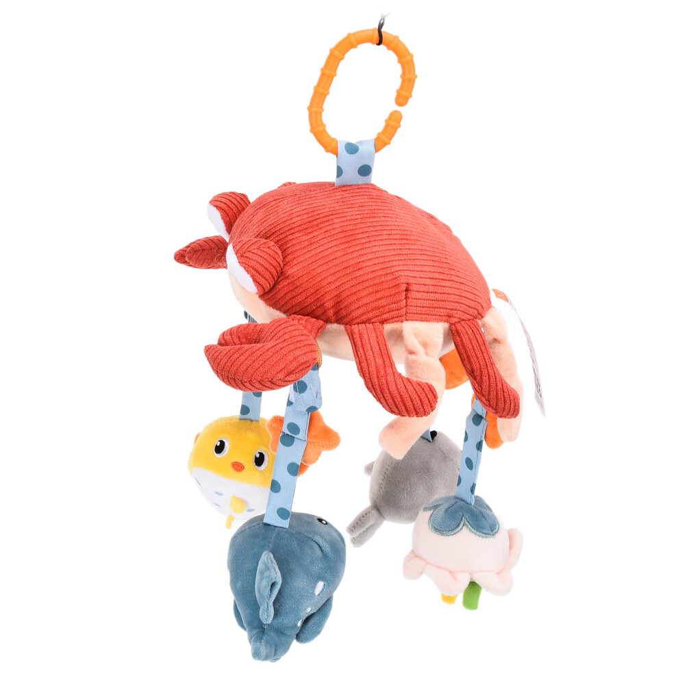 Baby Crib & Stroller Mobile - TM257 Plush Crab Rattle Pendant Set