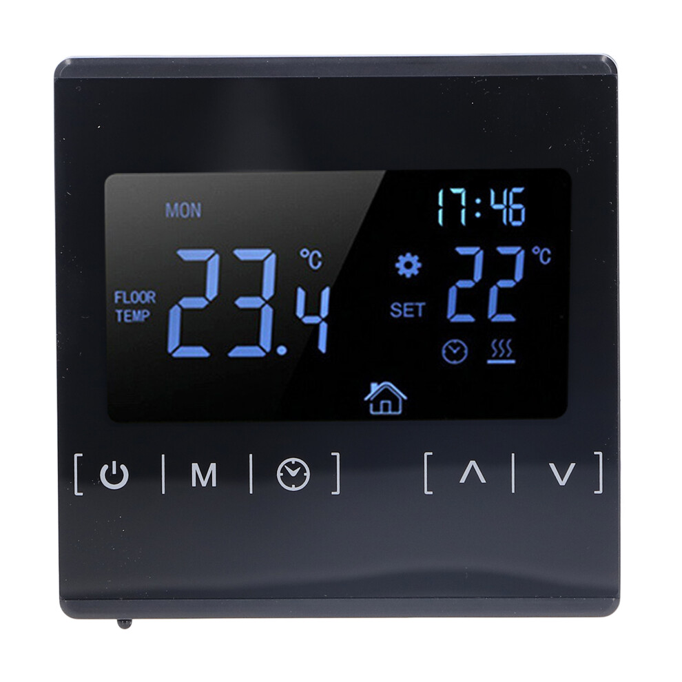 Touch Screen Thermostat Dual Control 16A Electric Floor Heating Ac85v-240V 8751357940564