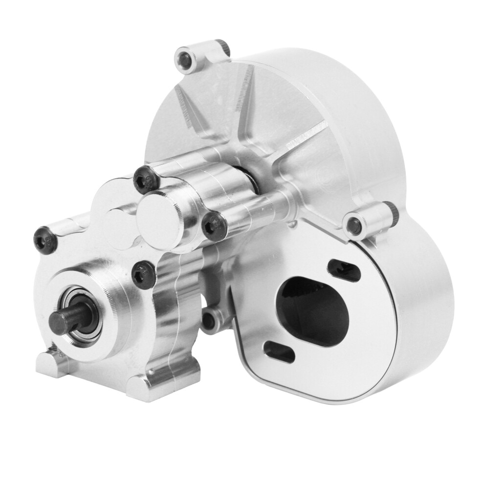 RC Transmission Gear Box Set with 60T Motor for AXIAL SCX10 1/10, Silver-image-OPC-PMR29YM-NEW