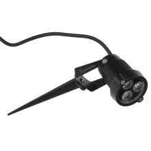 Luminaire LED pour pelouse 3 W IP65 blanc chaud, hauteur 28 cm, Ø 5,7 cm