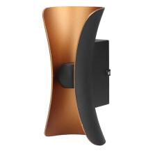 Luce da parete LED su e giù 10W 3000K 20x10 cm IP65