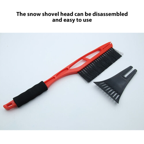 2-in-1 Schneebesen & Eiskratzer mit Scheibenwischer, 55cm, Blau/Rot 2