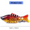 7 Segment Artificial Hard Baits Multi Jointed Swimbaits Saltwater Lure With Treble Hook 4